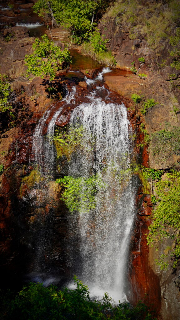 Pohled na vodopád Florence Falls